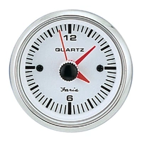 FARIA Klokke Quartz Analog Ø2" - Hvit bl.ring